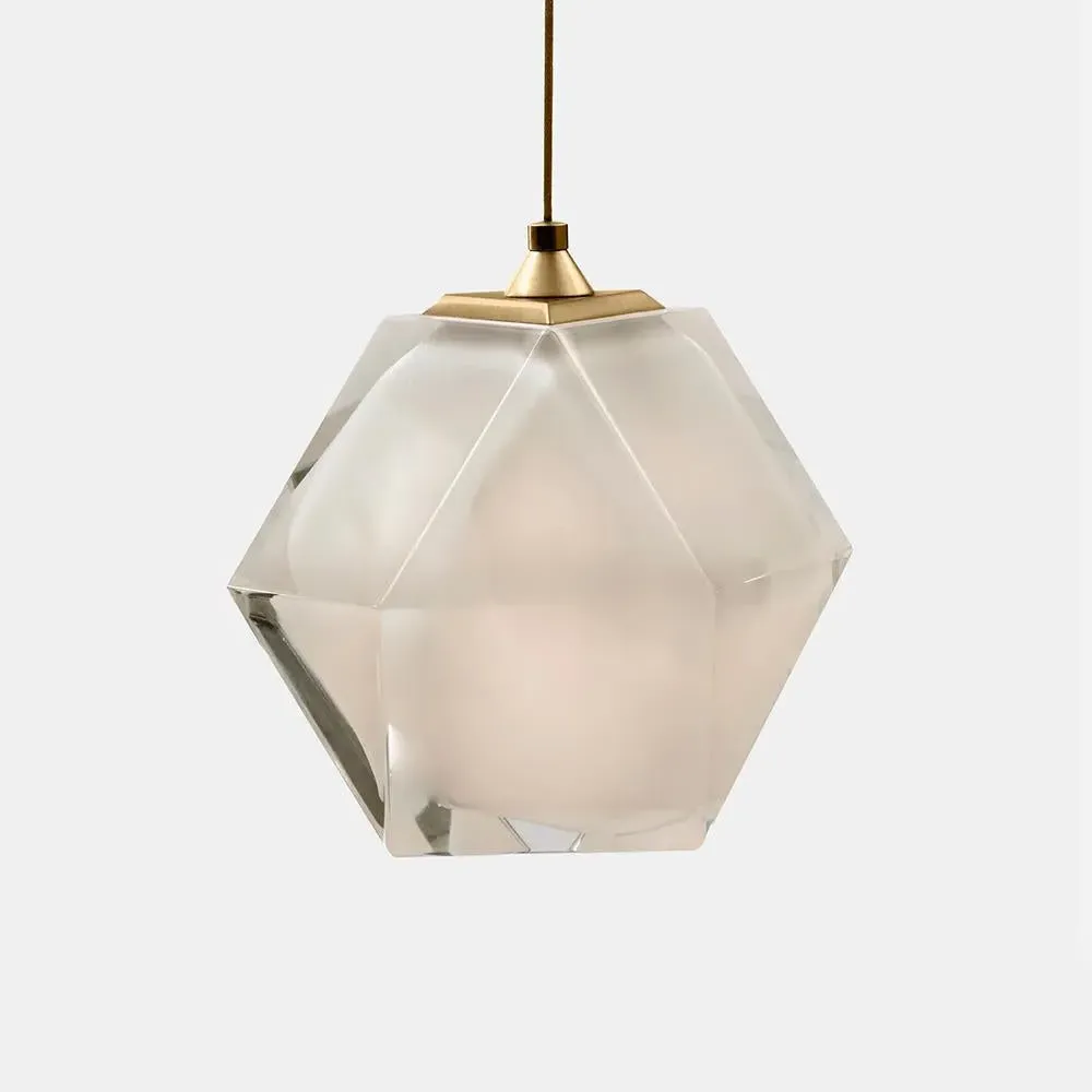 Double-Blown Pendant Light - Pink, Glass image