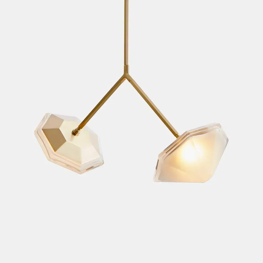 Myriad Wishbone Pendant Light - Satin Copper