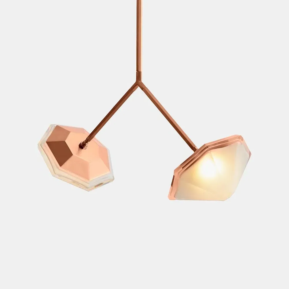 Myriad Wishbone Pendant Light - Satin Nickel