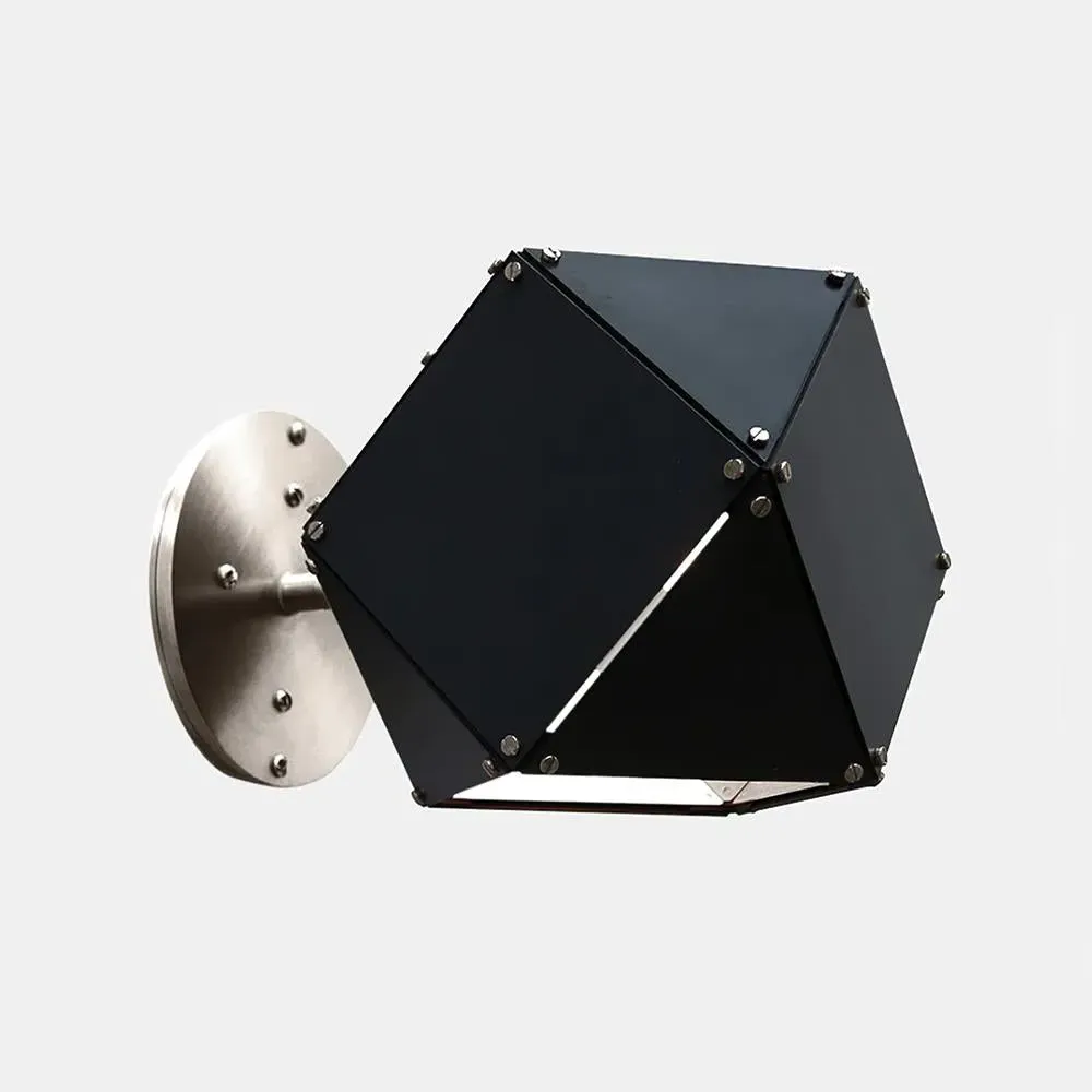 Single Wall Sconce - Black, Satin Copper