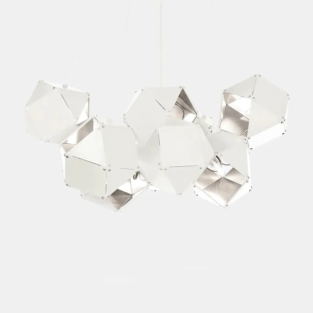 Welles Central Chandelier - Satin Nickel