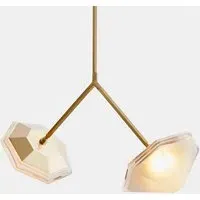 Wishbone Pendant Light - Satin Brass, Nickel