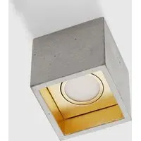 Box Ceiling Light - Light Grey, Concrete