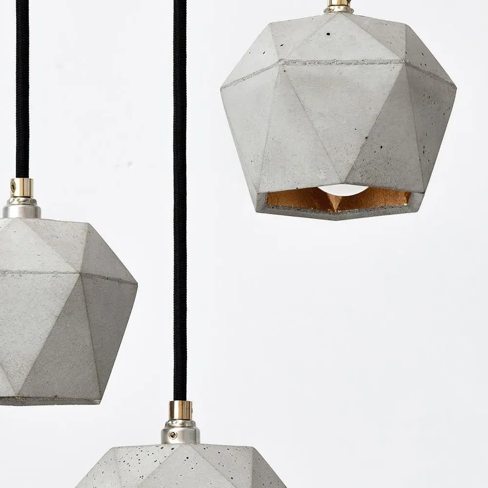Cluster Pendant Light - Light Grey, Concrete