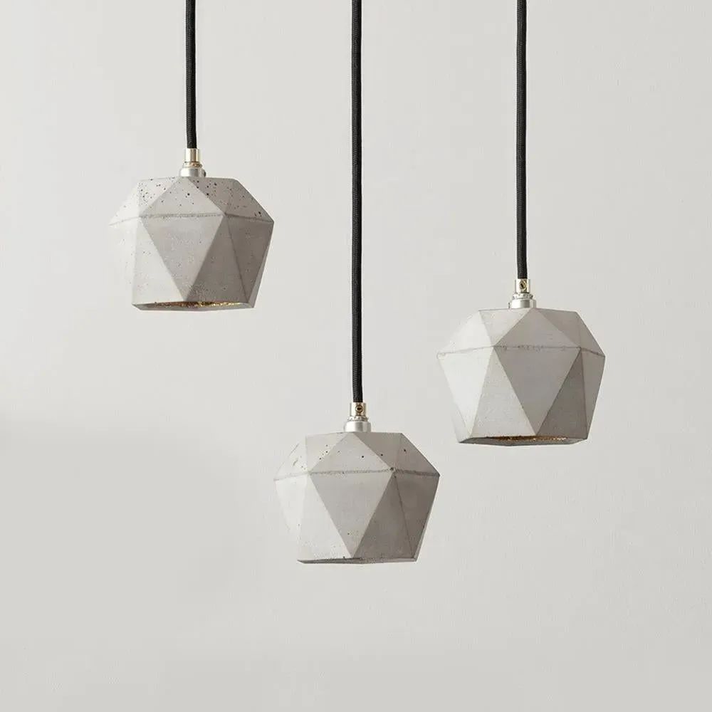 Cluster Pendant Light - Light Grey, Concrete