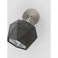 Concrete Bud Wall Light - Dark Grey, Silver