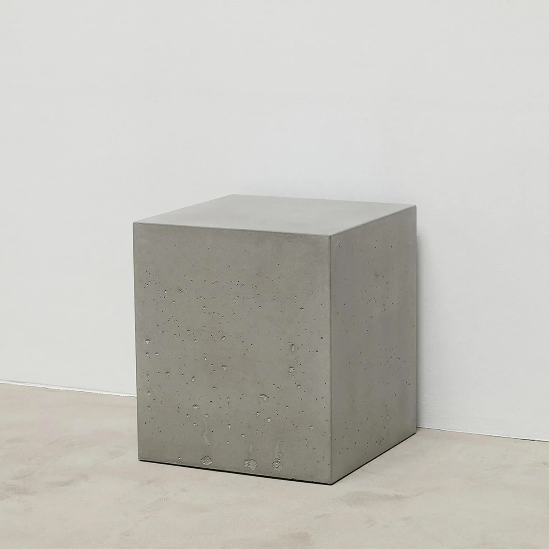 Concrete Stool with Glides - Dark Grey, Concrete