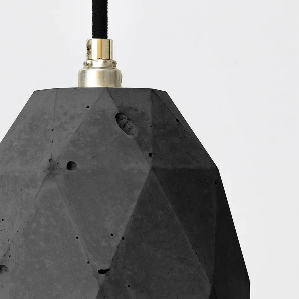 Dome Pendant Light - Dark Grey, Concrete