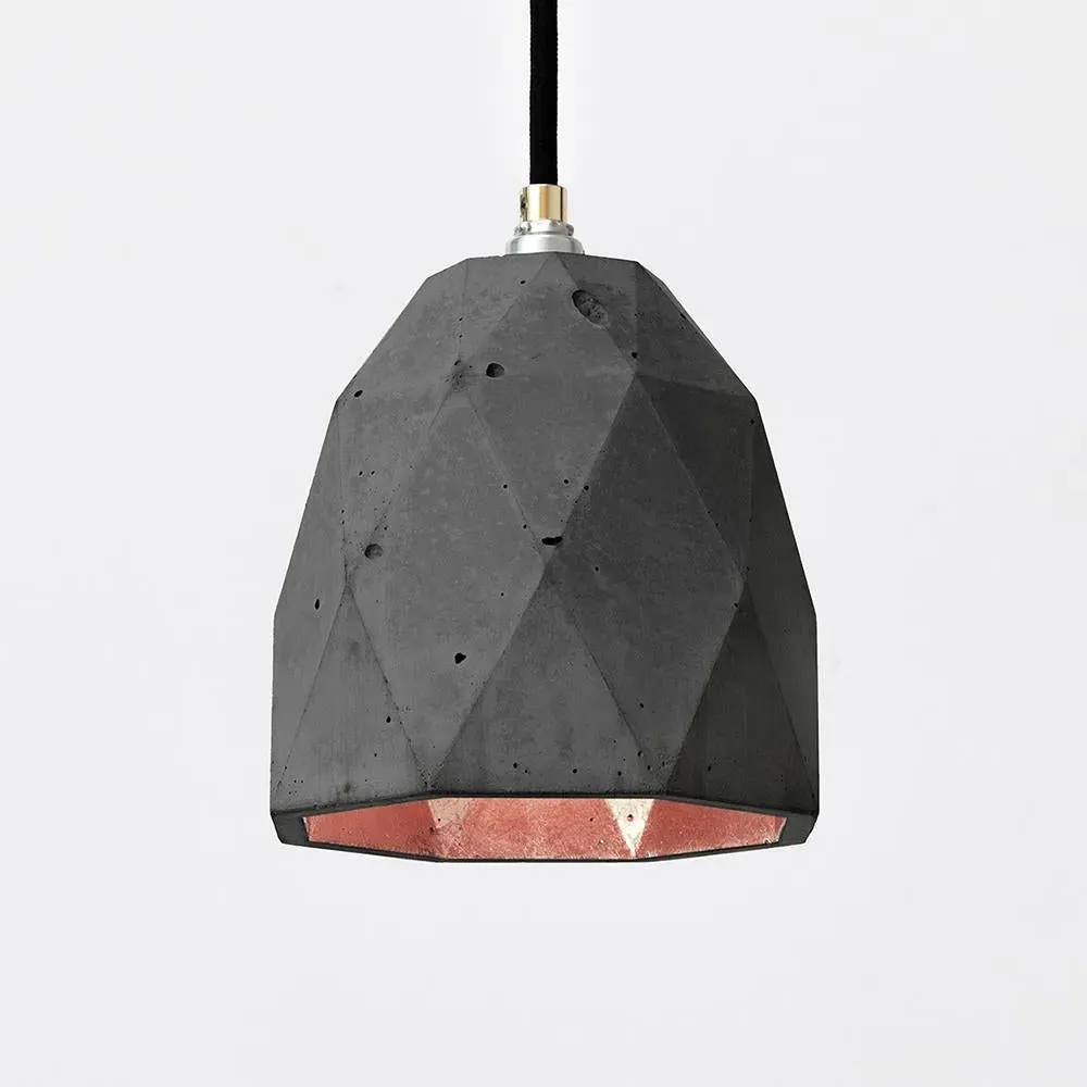 Dome Pendant Light - Dark Grey, Concrete