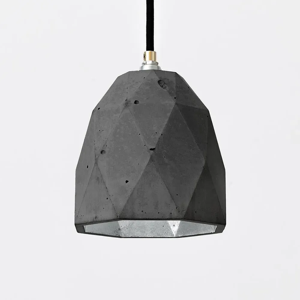 Dome Pendant Light - Dark Grey, Concrete