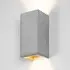 Rectangular Up/Down Wall Light - Light Grey, Concrete