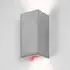 Rectangular Up/Down Wall Light - Light Grey, Concrete