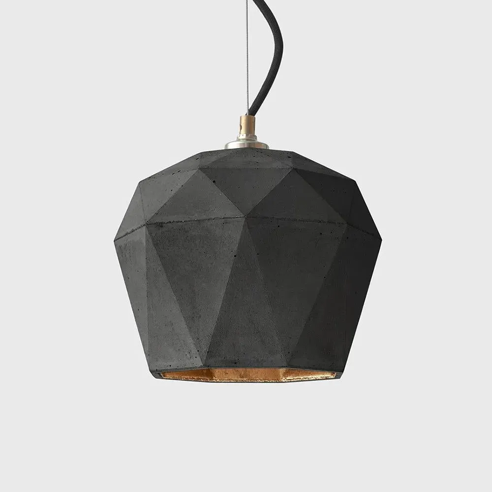 Small Bud Pendant Light - Light Grey, Concrete