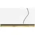 Small Linear Pendant Light - Dark Concrete, Brass