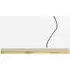 Small Linear Pendant Light - Light Concrete, Brass