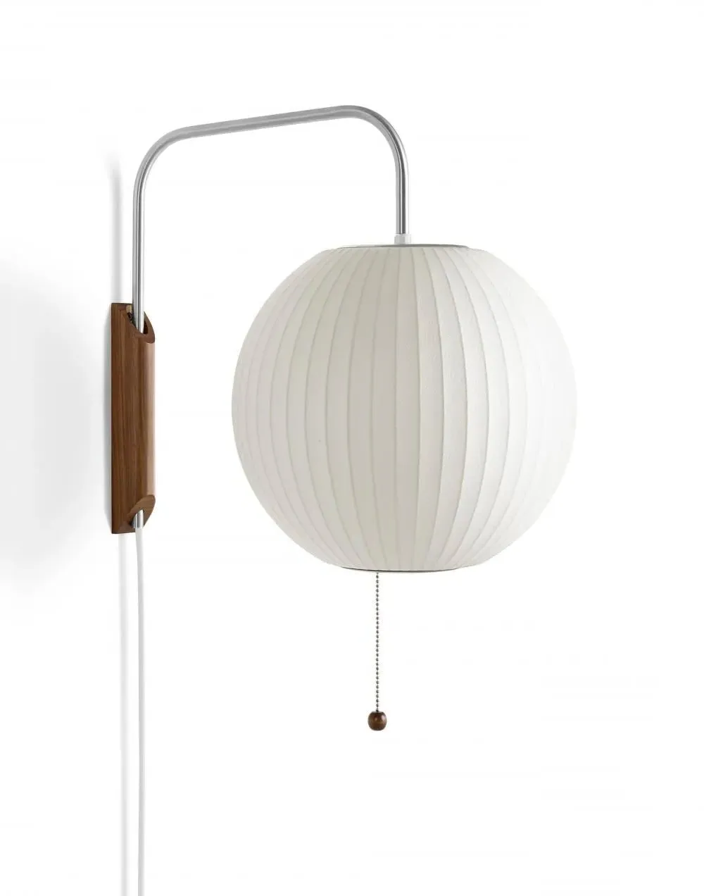 Cigar Wall Light with Adjustable Arm - Walnut