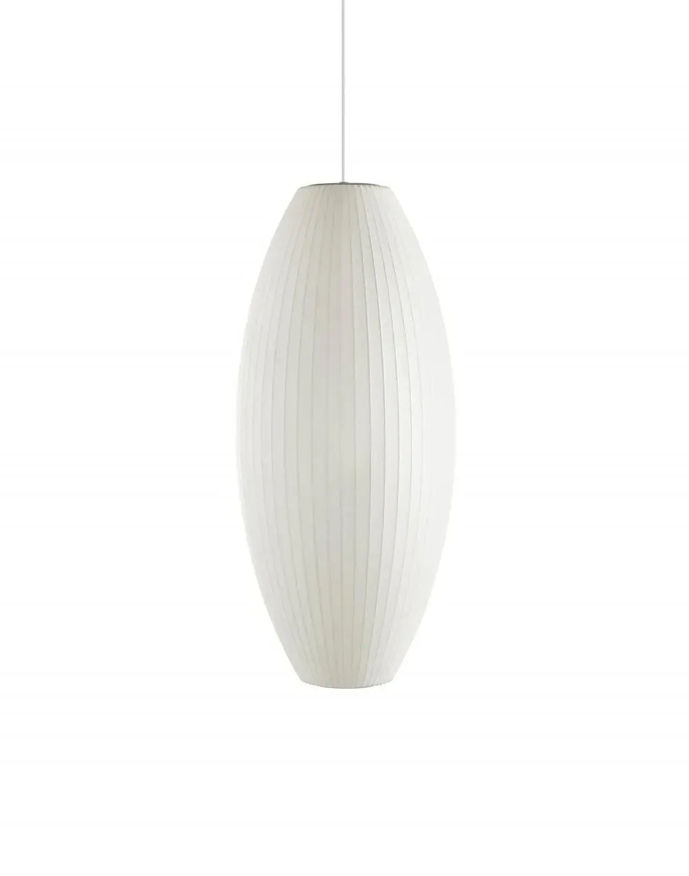 Extra Large Cigar Pendant Light - White, Steel