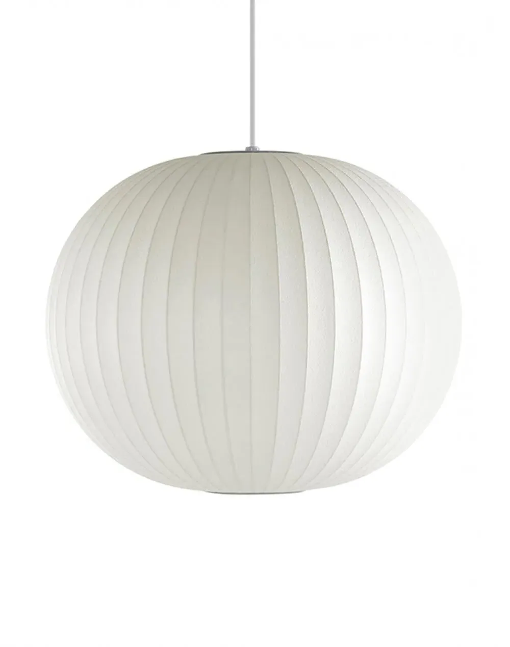 Large Ball Pendant Light - White, Polyfibre