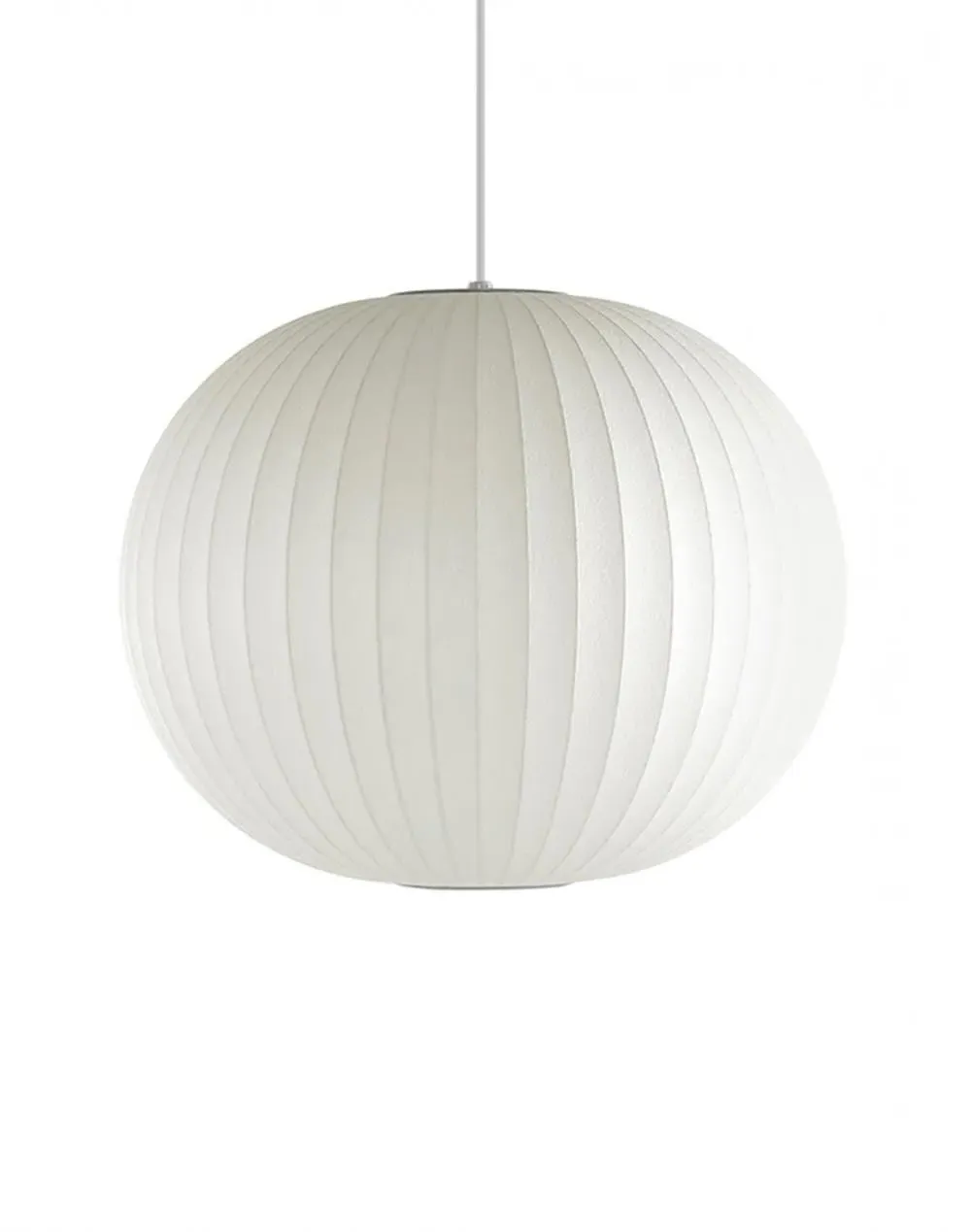 Medium Ball Pendant Light - White, Polyfibre