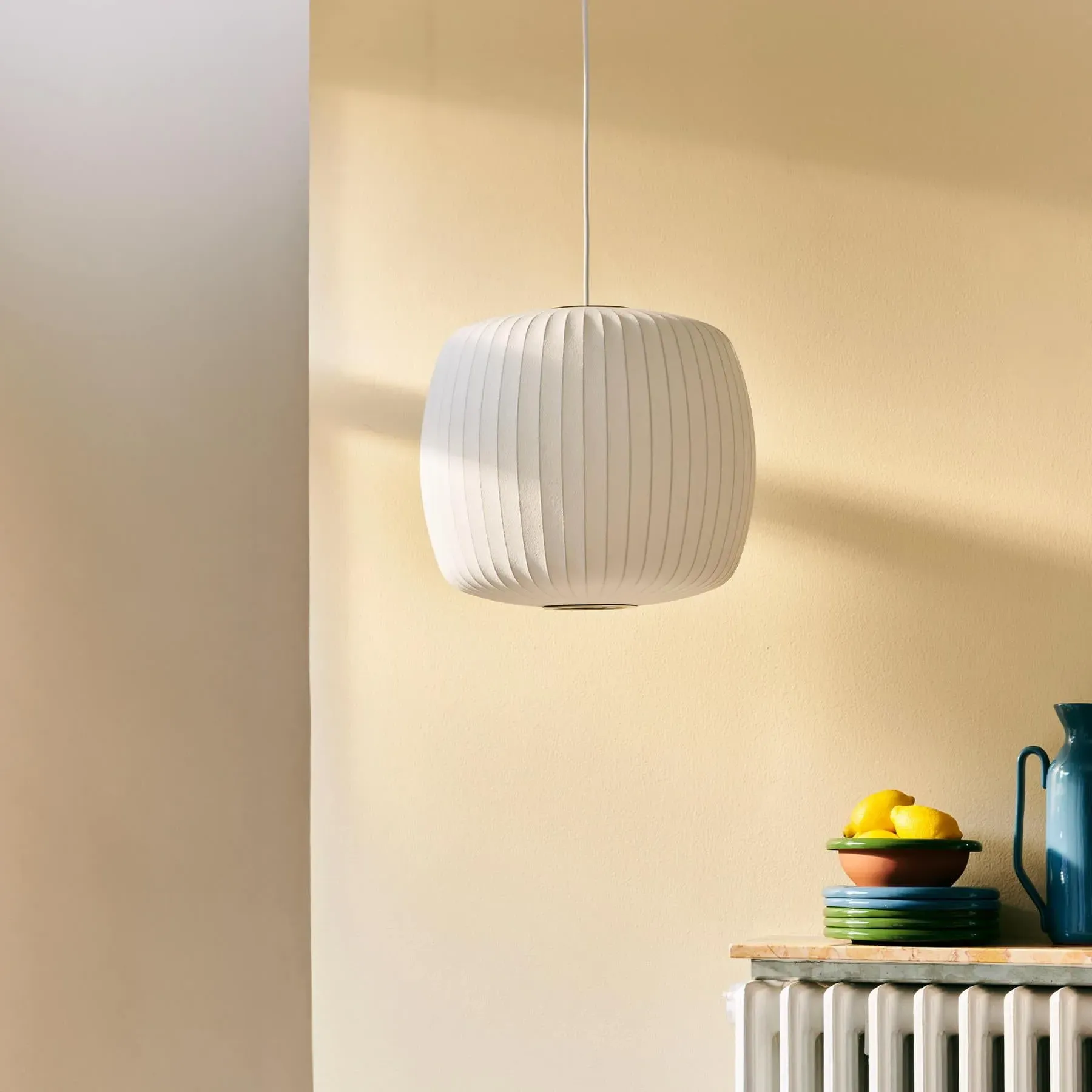 Roll Bubble Pendant Light - Steel, Plastic