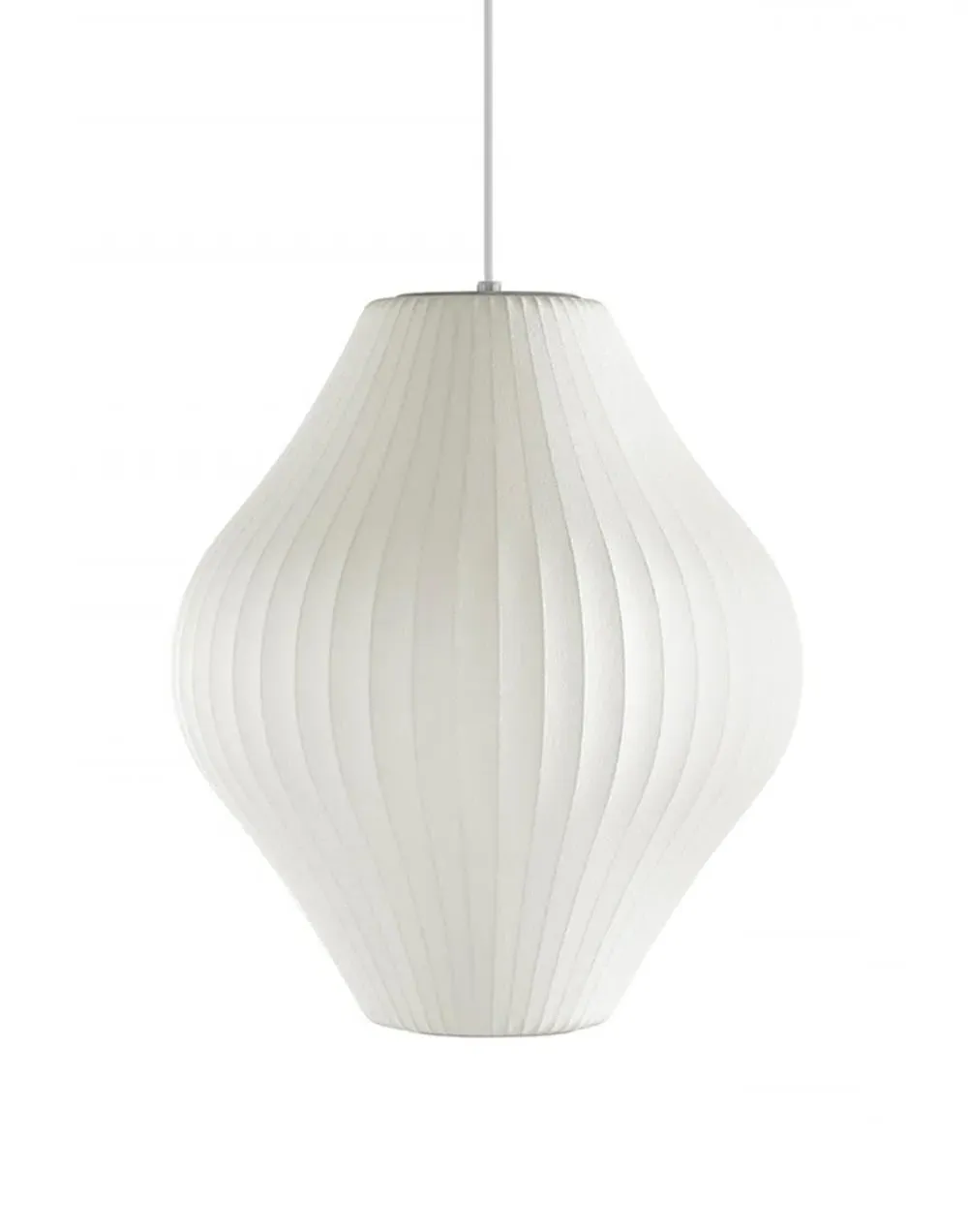 Small Pear Pendant Light - Brushed Nickel