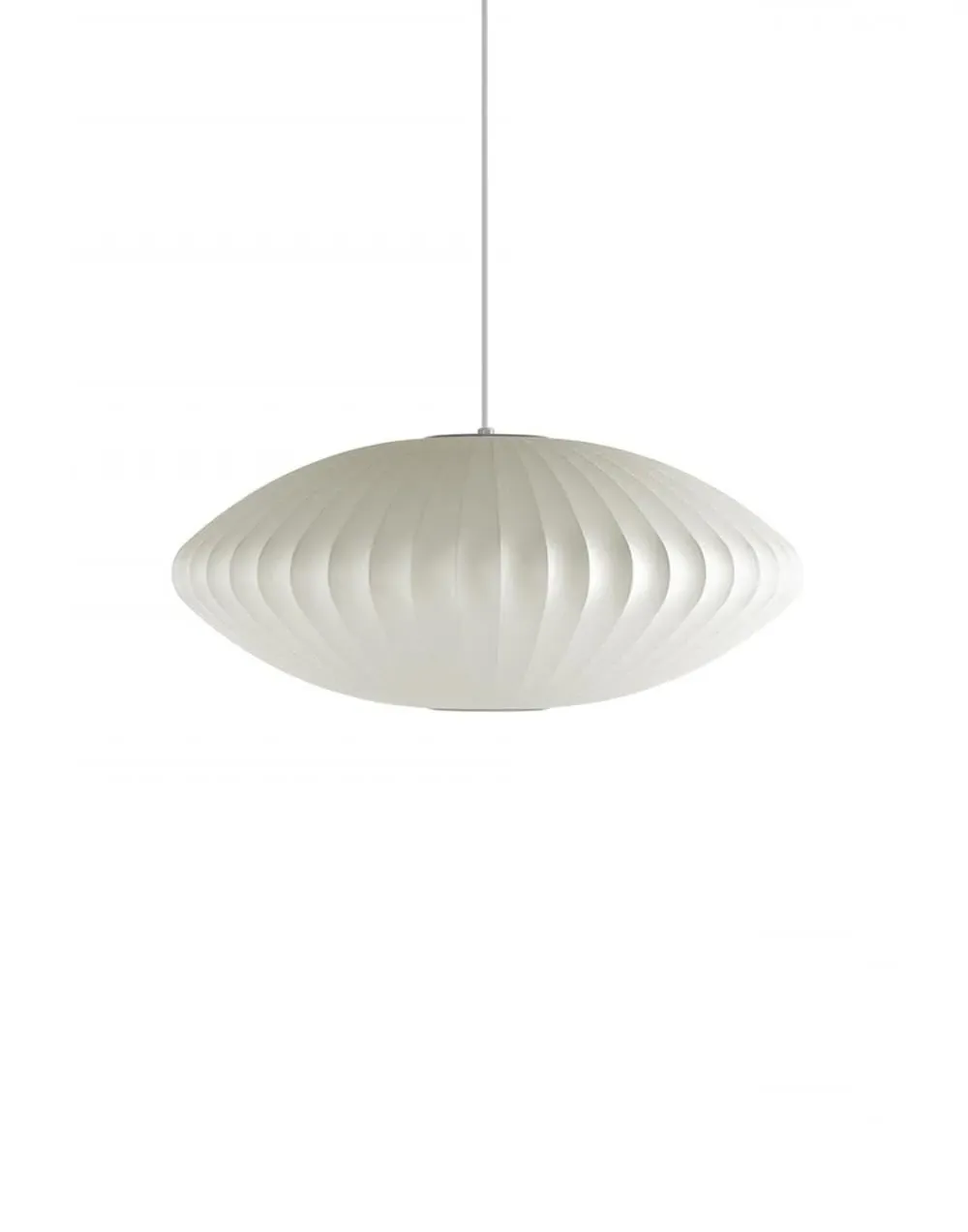 Small Saucer Pendant Light - Brushed Nickel