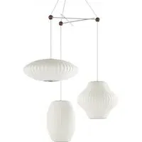 Triple Bubble Pendant Light Configuration 2 - Steel, Plastic