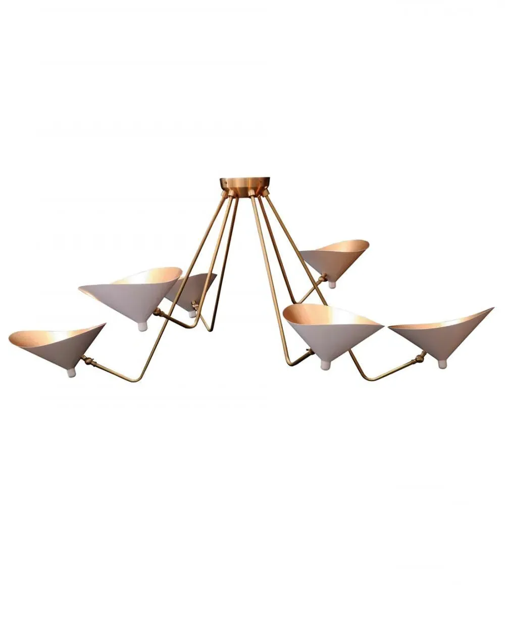 Dino 6 Arm Ceiling Light - Black