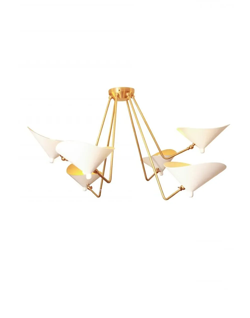 Dino 6 Arm Ceiling Light - White