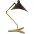 Dino Table Lamp with Adjustable Shade - Black, Brass