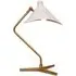 Dino Table Lamp with Adjustable Shade - White, Brass