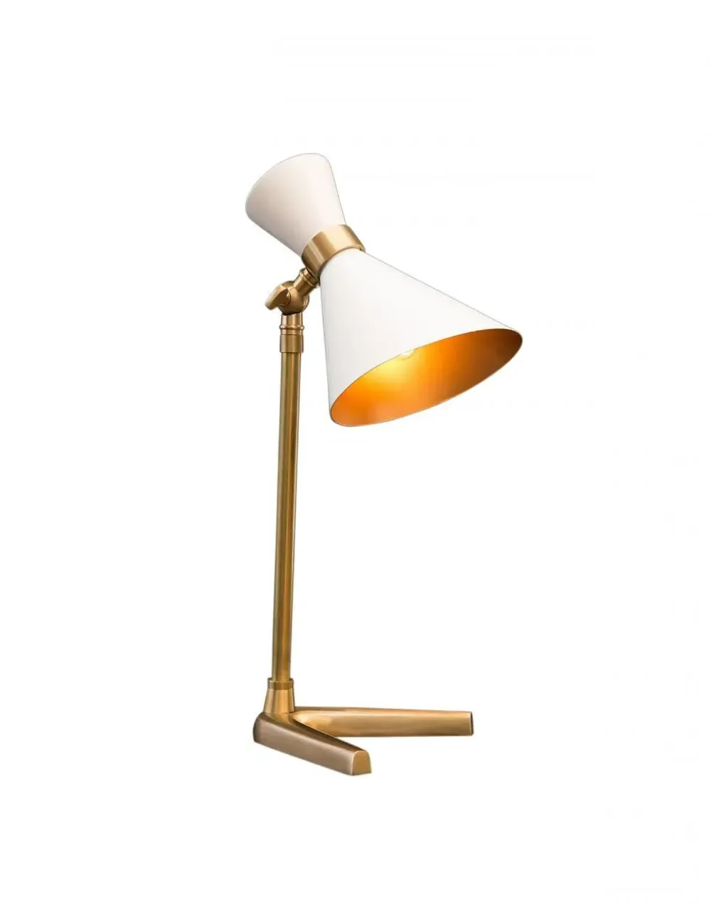 Small Table Lamp with Adjustable Shade - Black