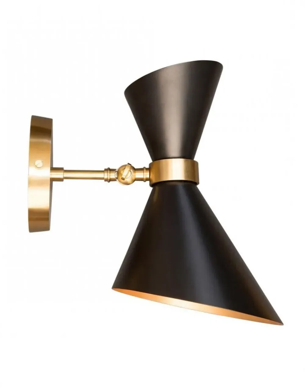 Up Down Wall Light Adjustable - Black, Brass