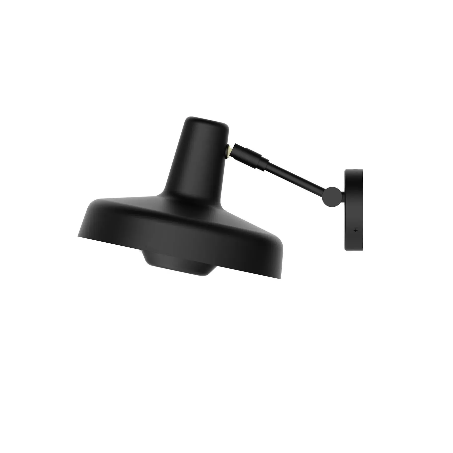 Extra Short Wall Light with Adjustable Arm - Black image