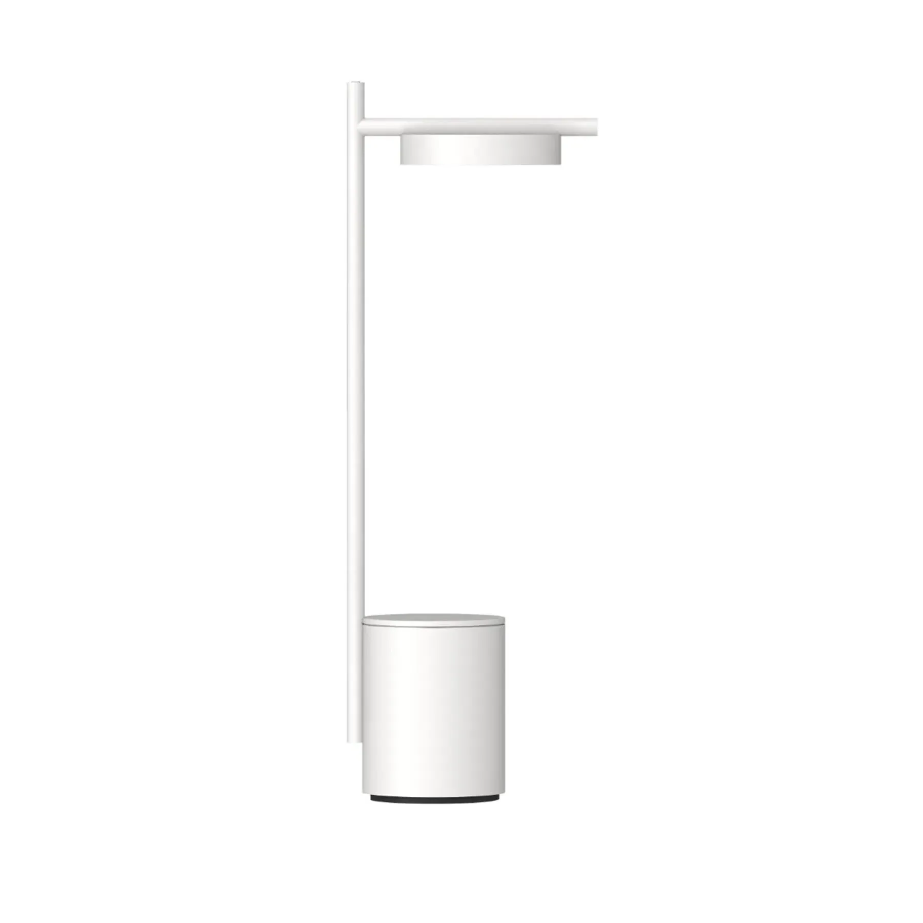 I-Shape Portable Table Lamp with Dimmer - White