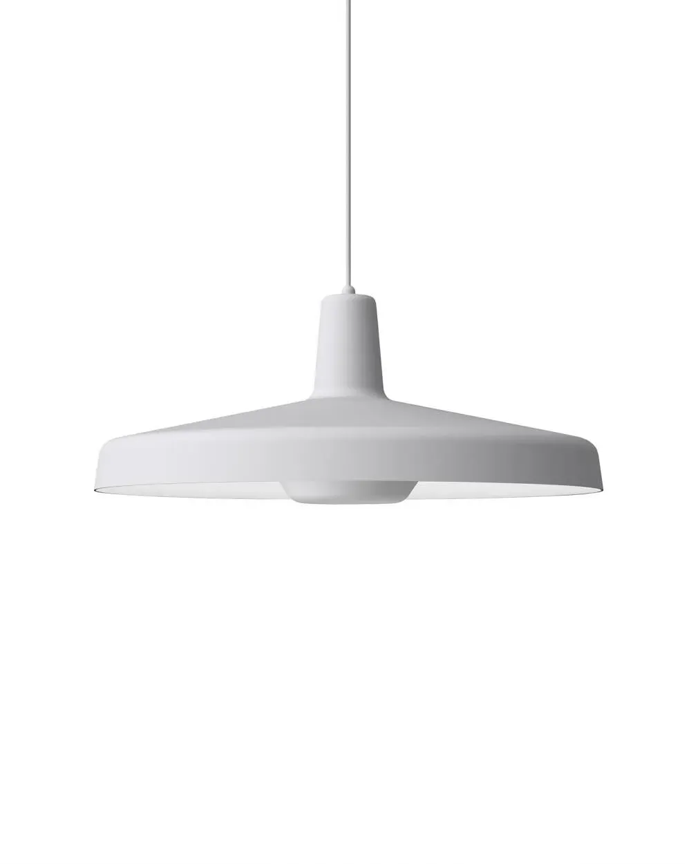 Large Pendant Light with Adjustable Arm - White image