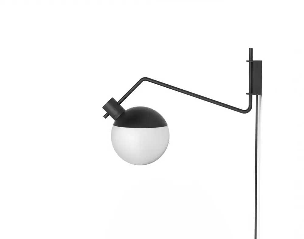 Long Wall Light Extendable - Opal Glass