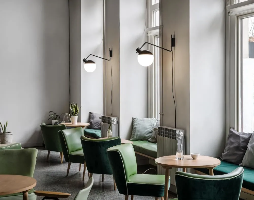 Medium Wall Light with Dimmer - Opal Glass