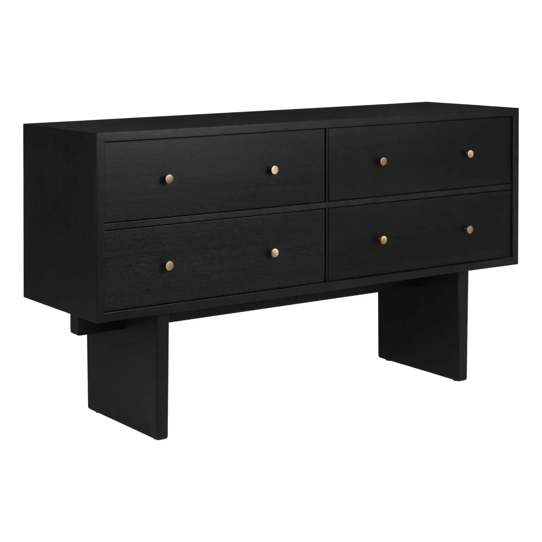 4-Drawer Sideboard with Soft-Close - Brown, Oak image