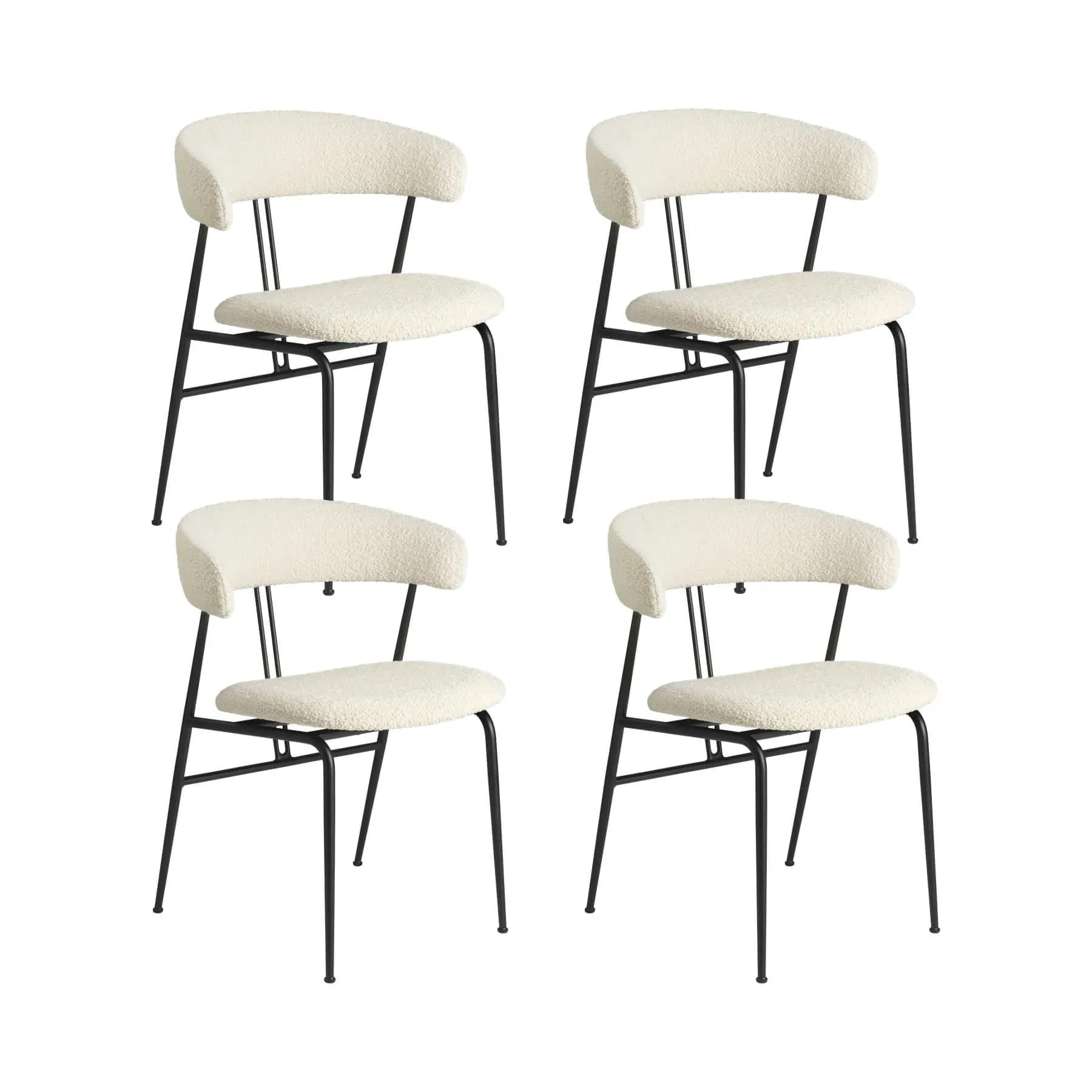 4-Piece Dining Chair Set - Upholstered image