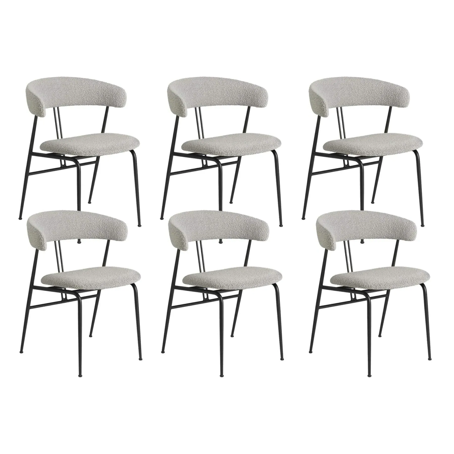 6-Piece Dining Chair Set - Upholstered