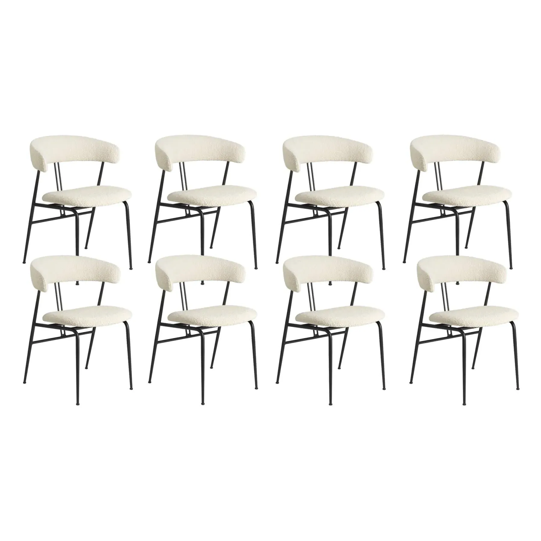 8-Piece Dining Chair Set - Upholstered
