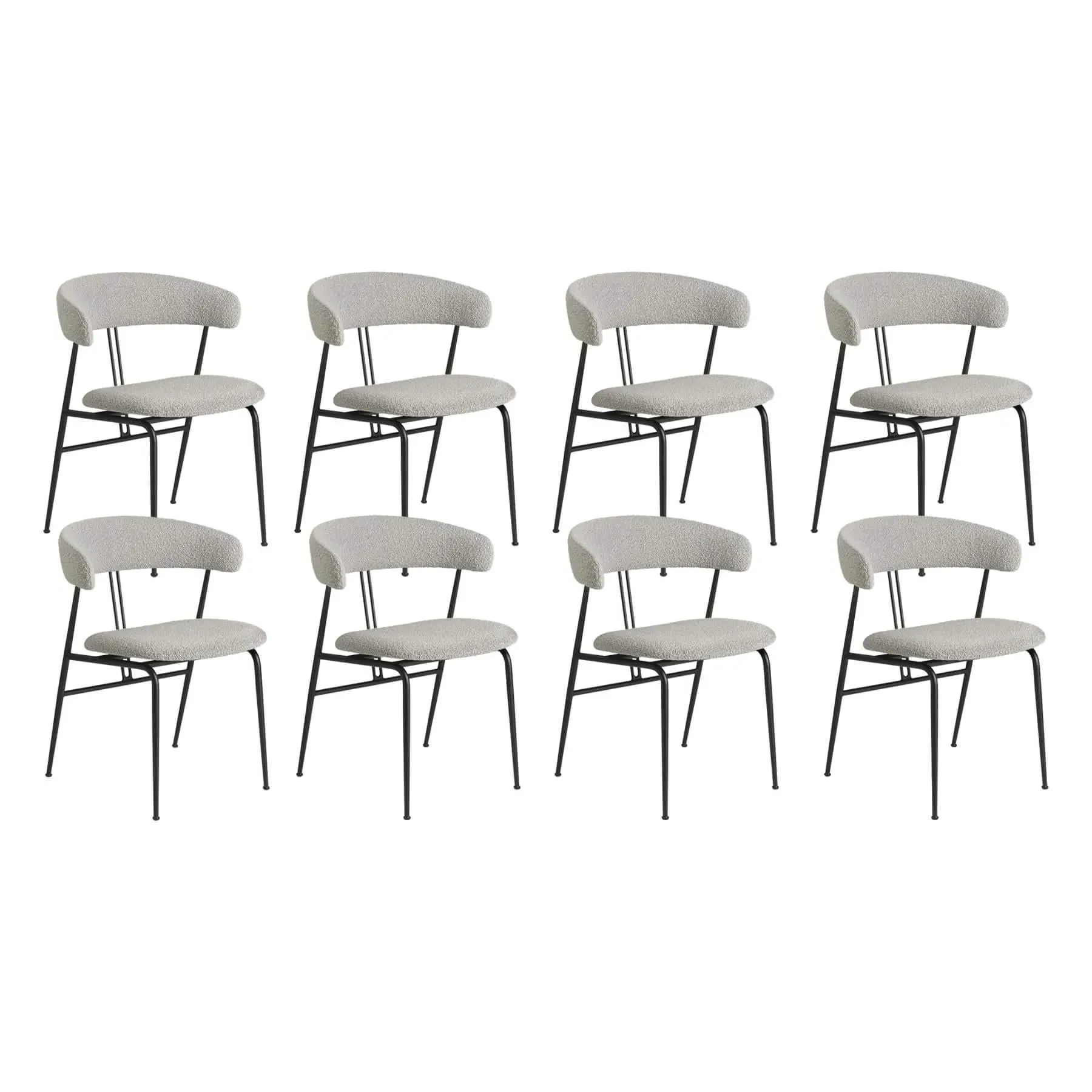 8-Piece Dining Chair Set - Upholstered
