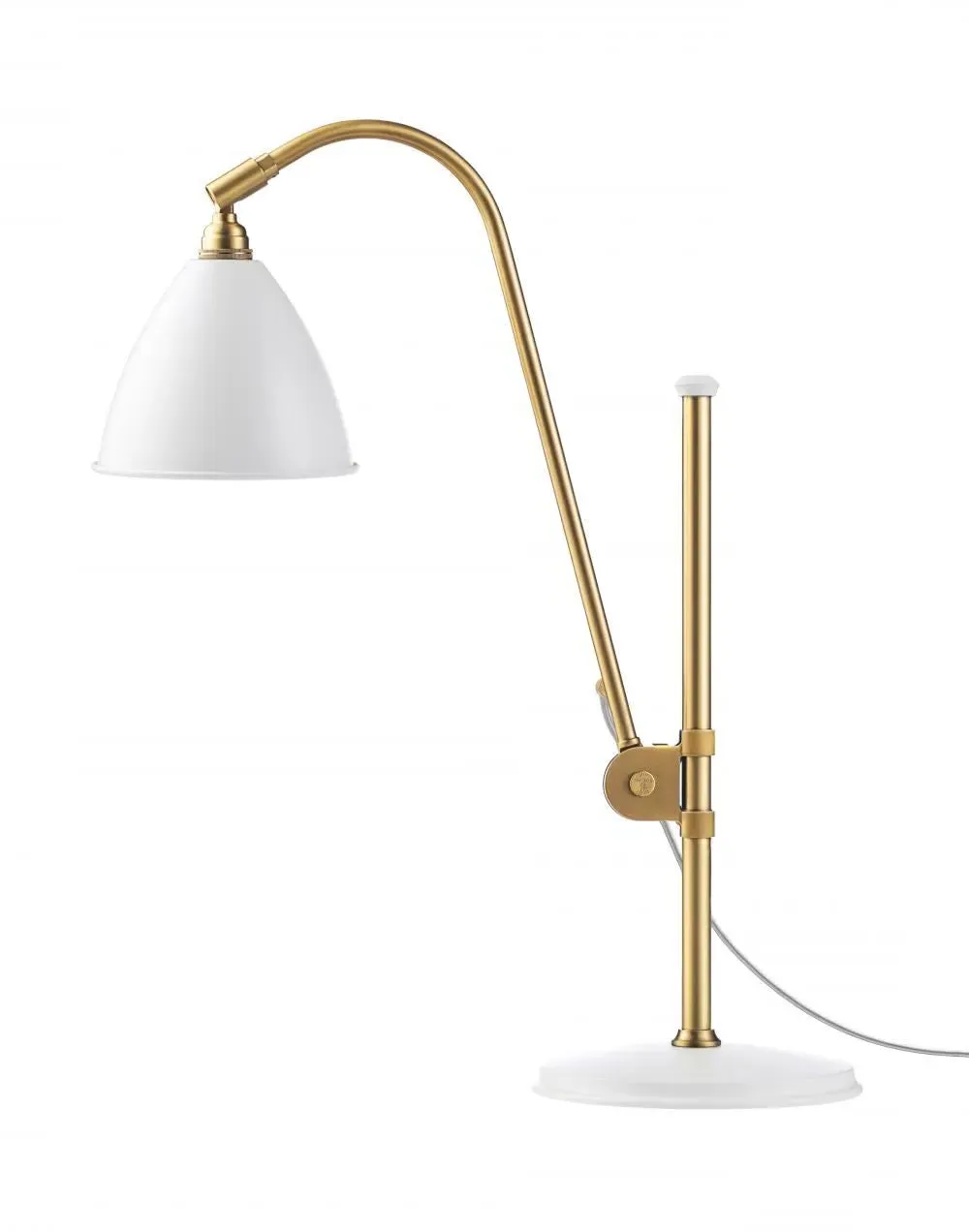 Adjustable Table Lamp - White, Brass