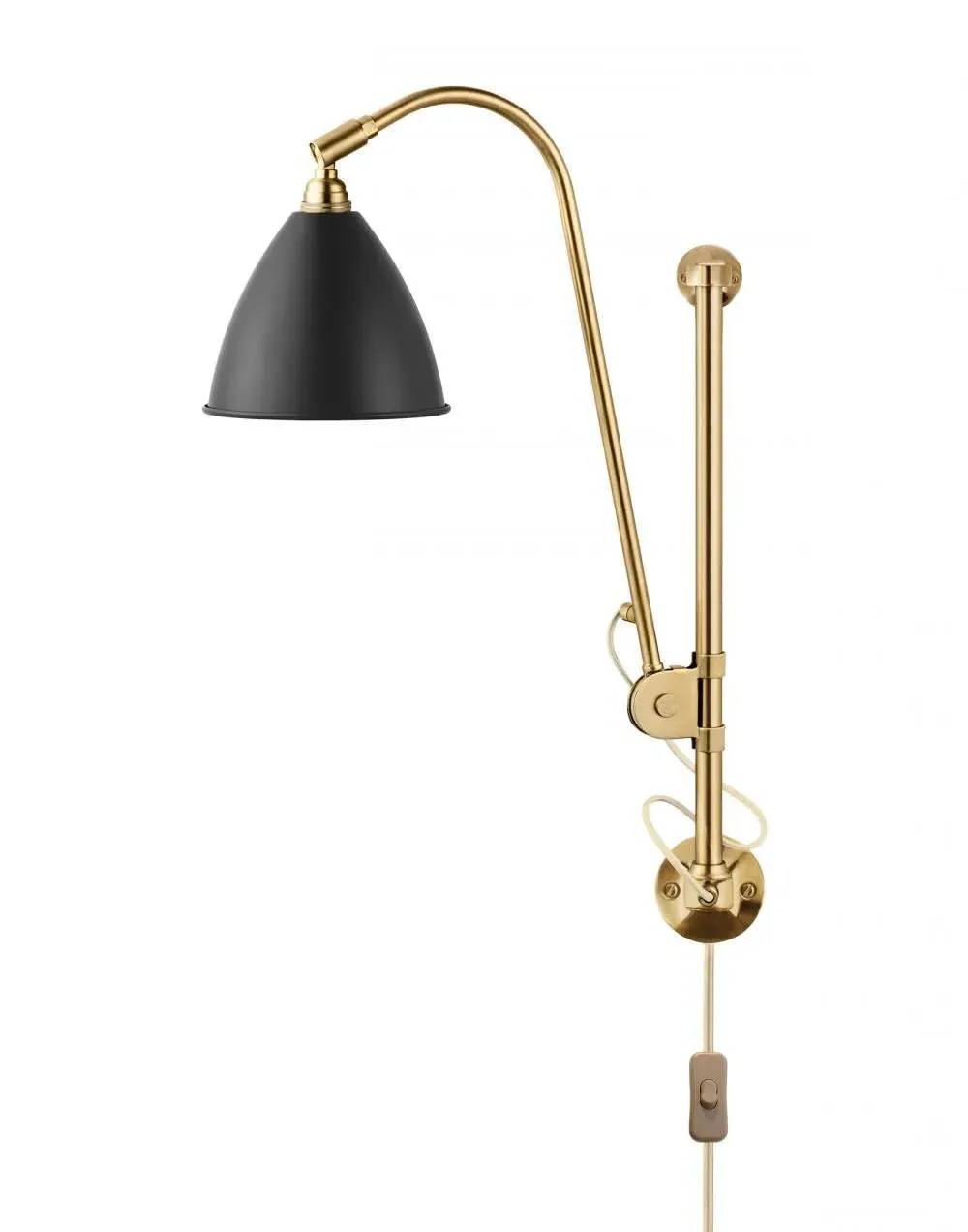 Adjustable Wall Light with Bendable Arm - Black