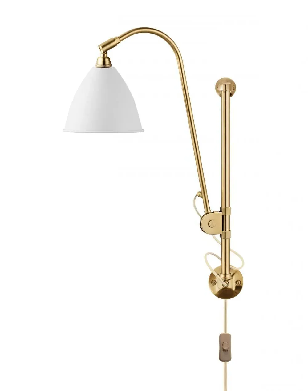 Adjustable Wall Light with Bendable Arm - White