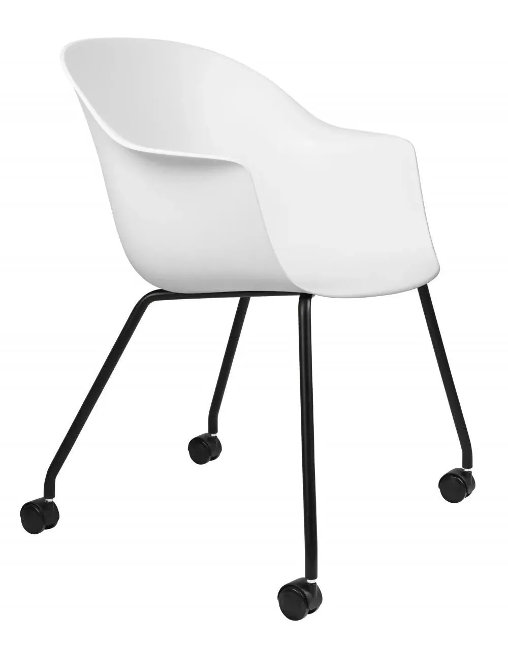 Bat Meeting Chair with Castors - Beige