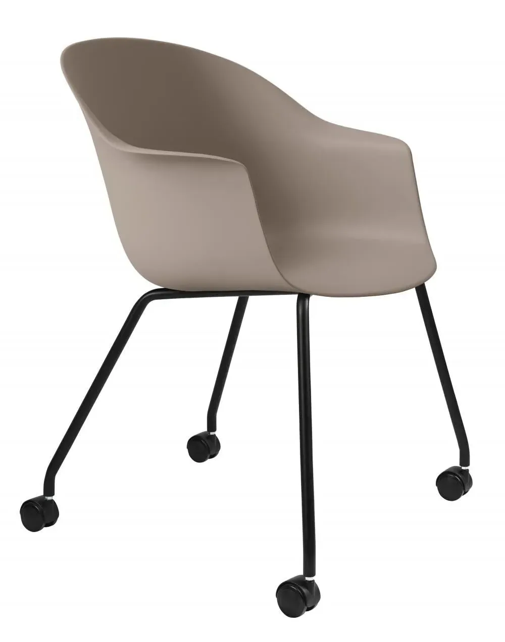 Bat Meeting Chair with Castors - Beige image