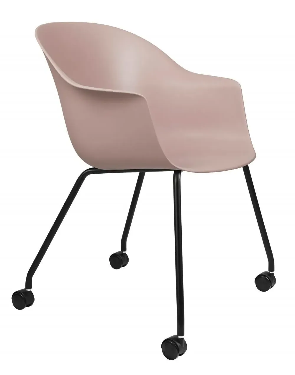 Bat Meeting Chair with Castors - Dark Green