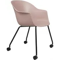 Bat Meeting Chair with Castors - Pink